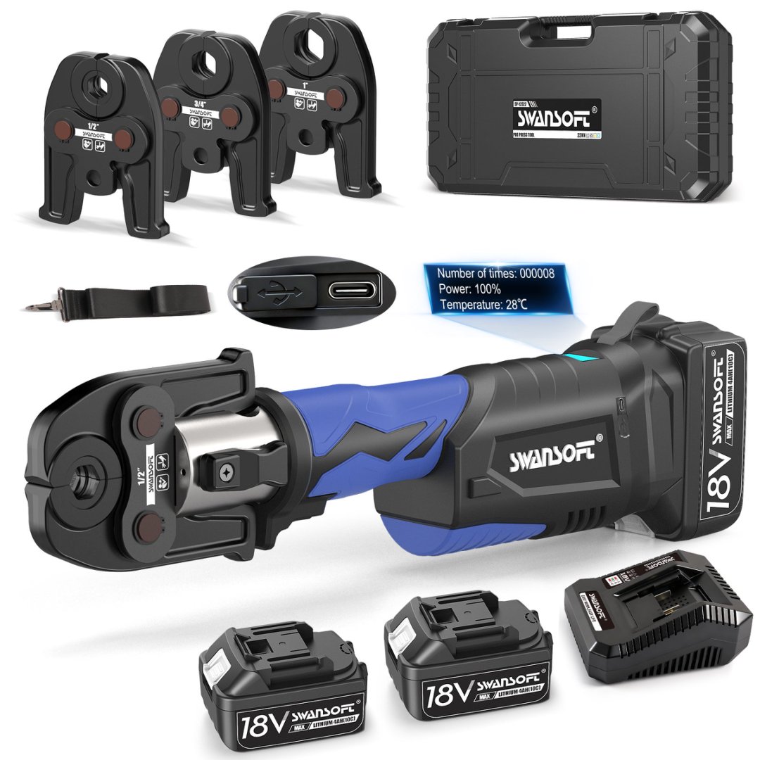 Power Tools Cordless - Outil de sertissage hydraulique électrique SWANSOFT