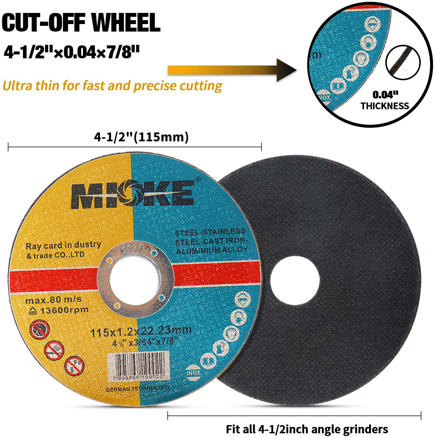 Disque de coupe en métal de la - Angle Grinder 4.5 avis et prix