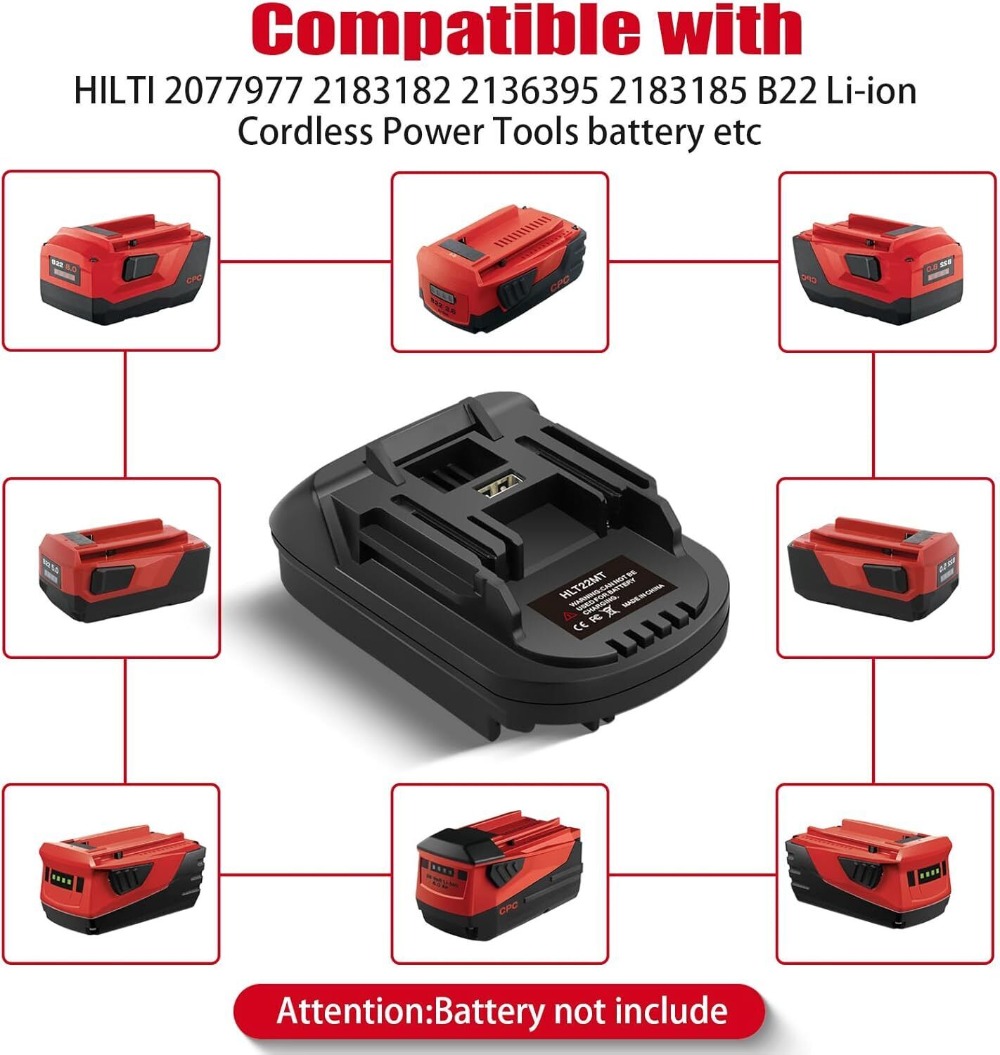 Adaptateur de batterie pour Hi - Power Tools Hilti avis et prix